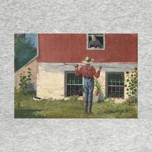 In the Garden (Rustic Courtship) by Winslow Homer by Classic Art Stall